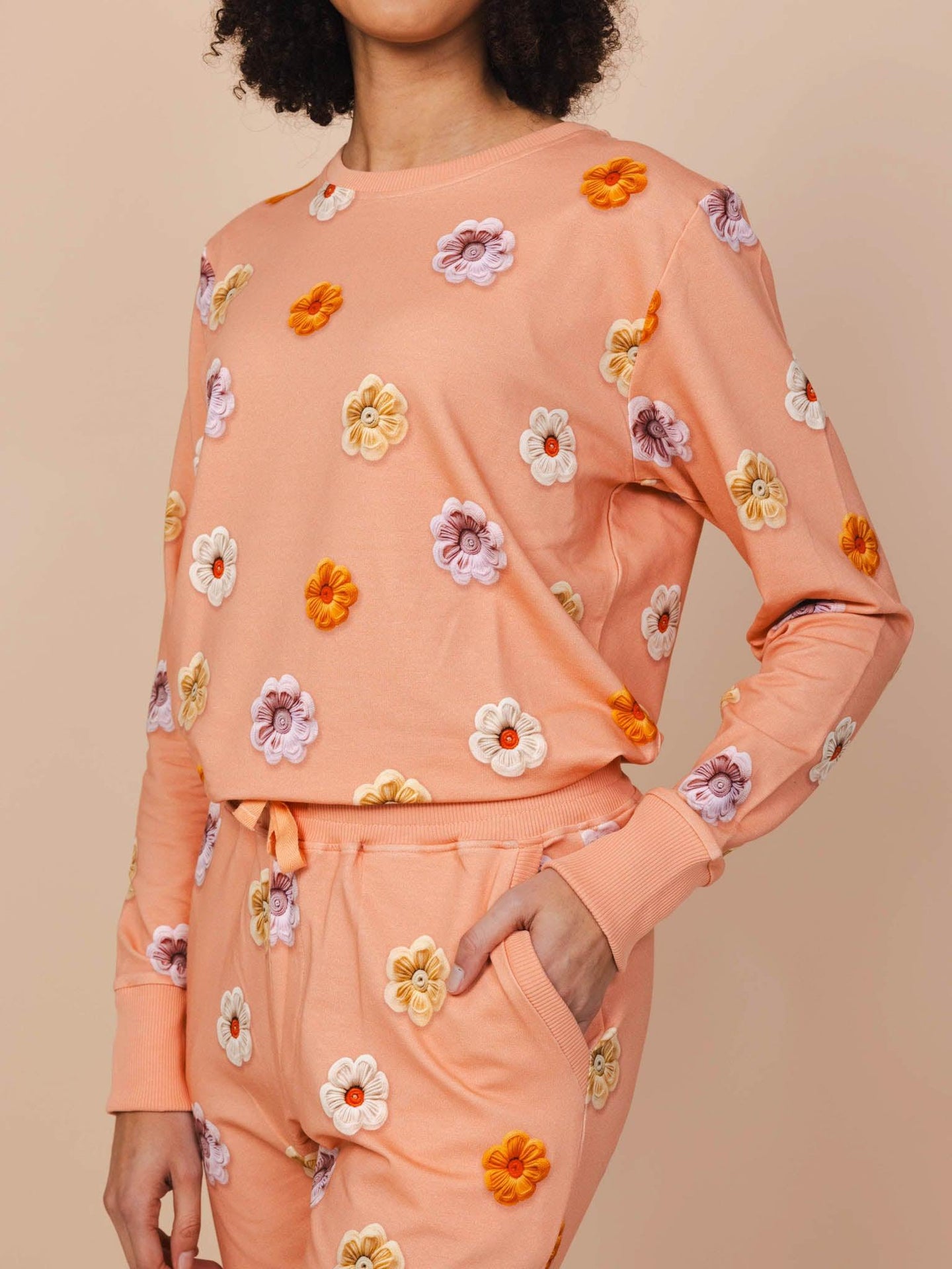 Flower Power Sweater en Broek set Dames - SNURK