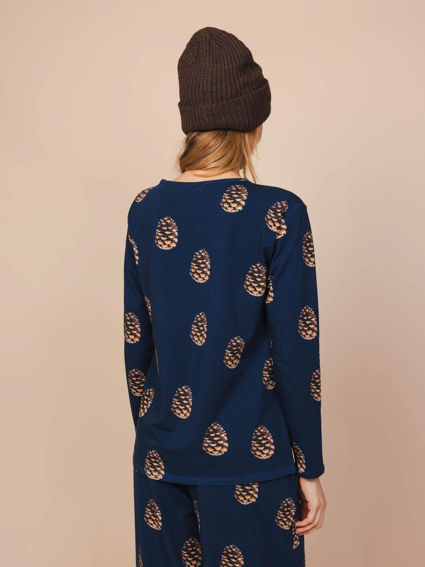 Pinecones T-shirt lange mouwen Dames