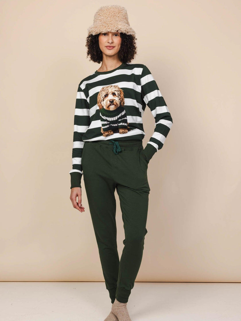 Labradoodle Sweater and Pants set Women