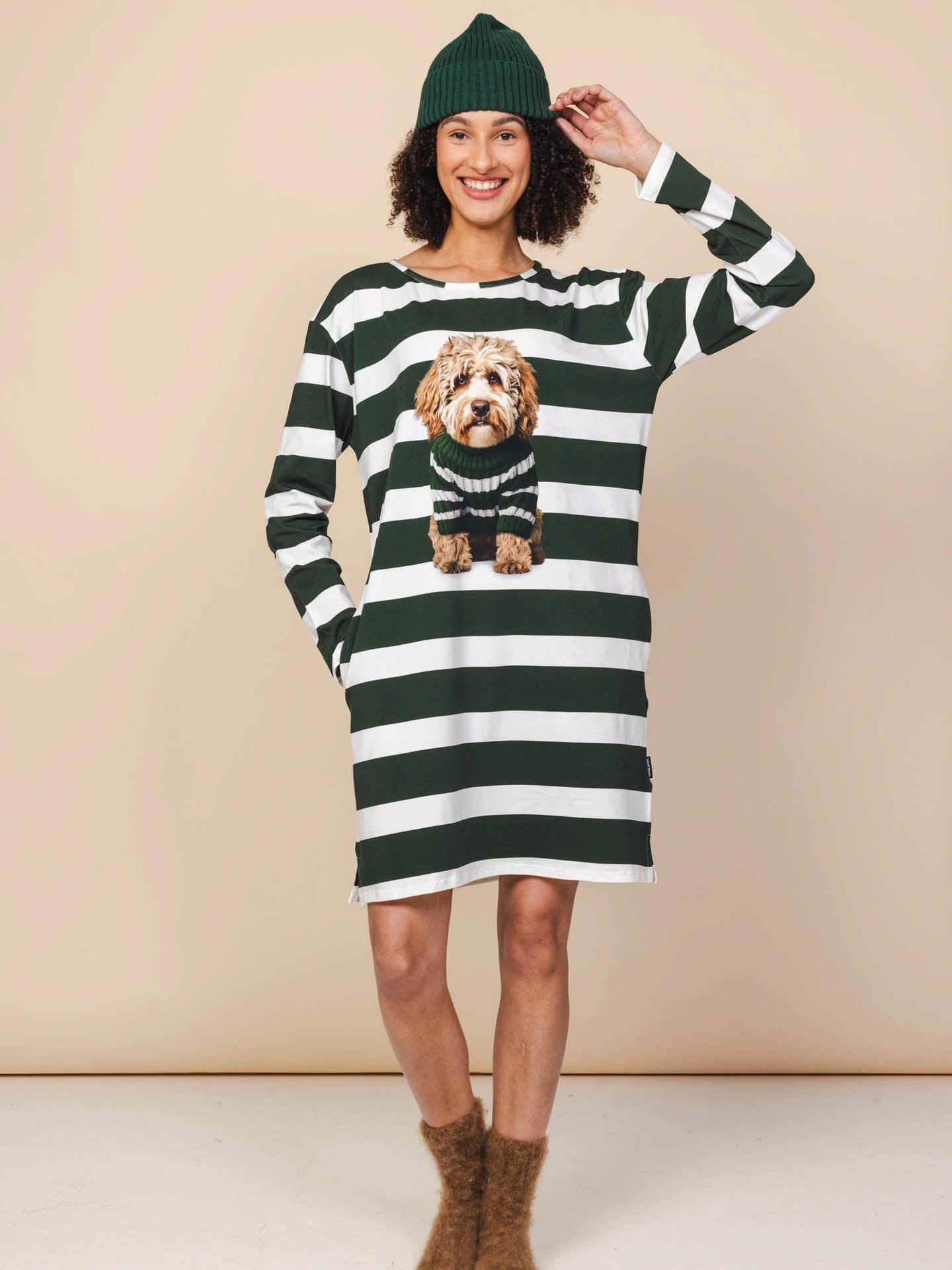 Labradoodle Longsleeve Dress Women