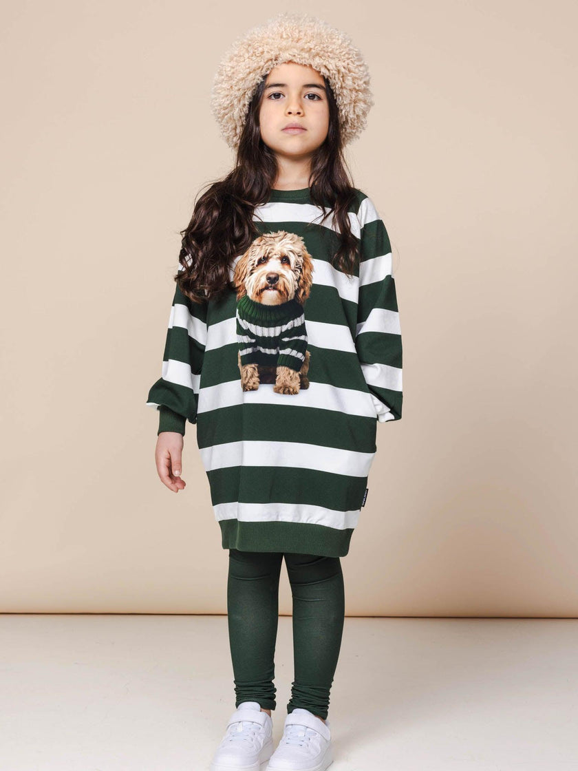 Labradoodle Sweater Dress and Legging set Kids