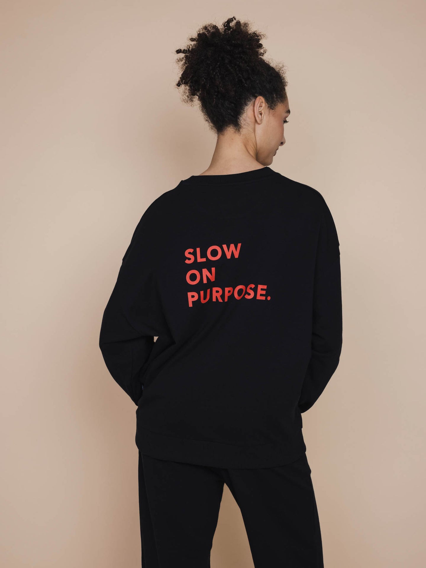 Slow Black Sweater en Broek set Unisex - SNURK