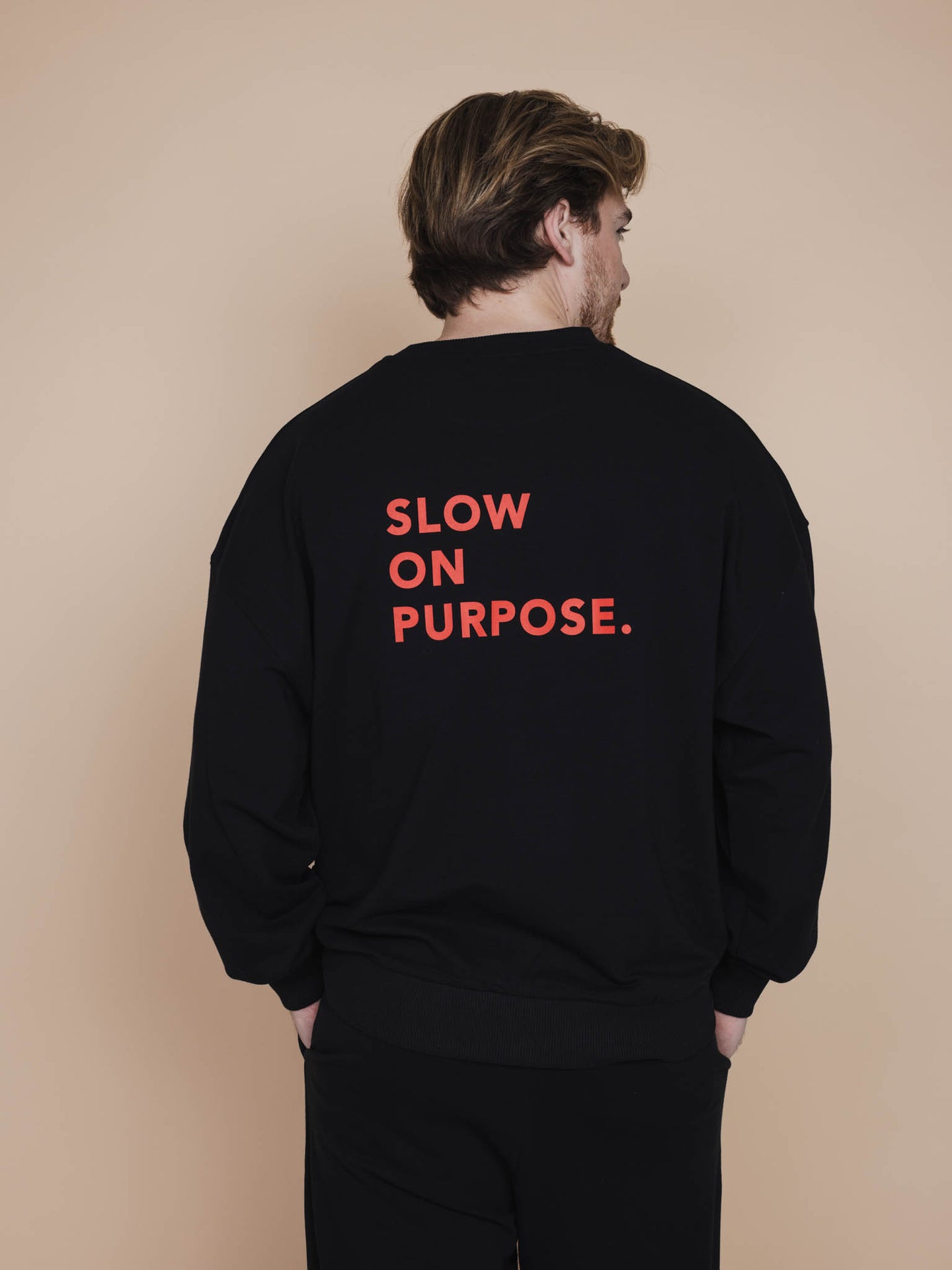 Slow Black Sweater Unisex - SNURK