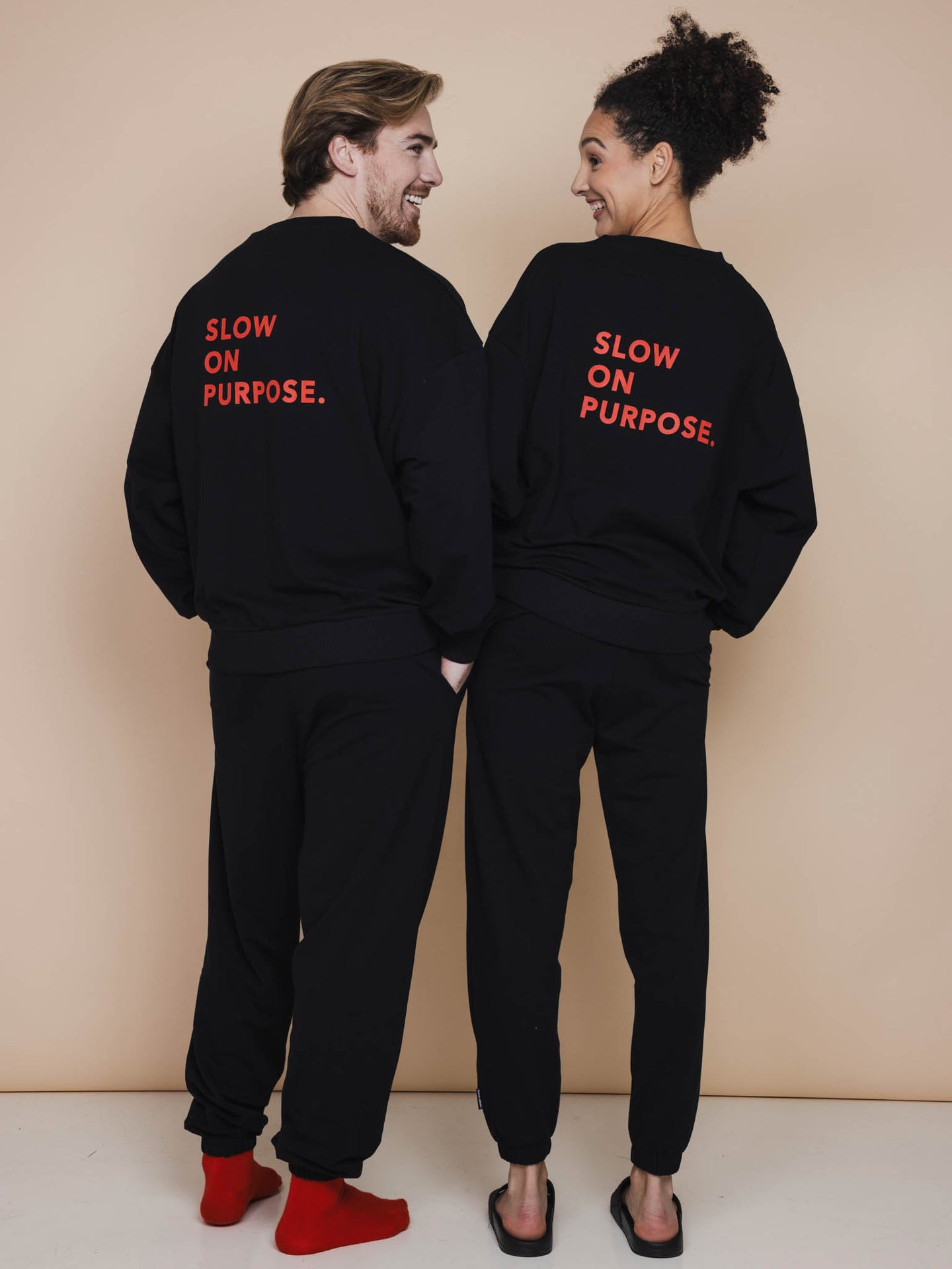 Slow Black Sweater Unisex - SNURK