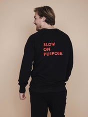 Slow Black Sweater and Pants set Men