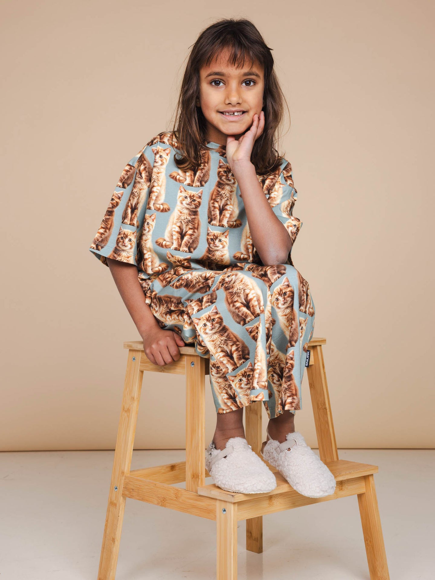 Bowie Cropped T-shirt en Wijde broek set Kids - SNURK