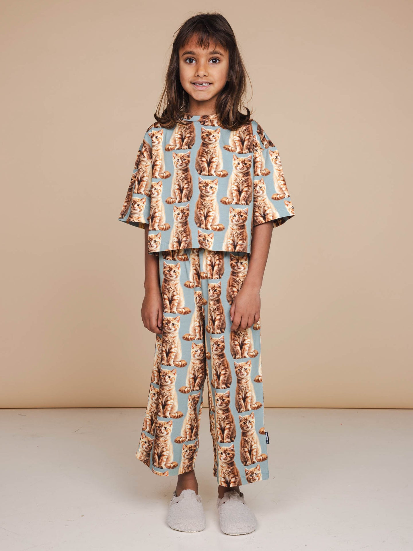 Bowie Cropped T-shirt en Wijde broek set Kids - SNURK