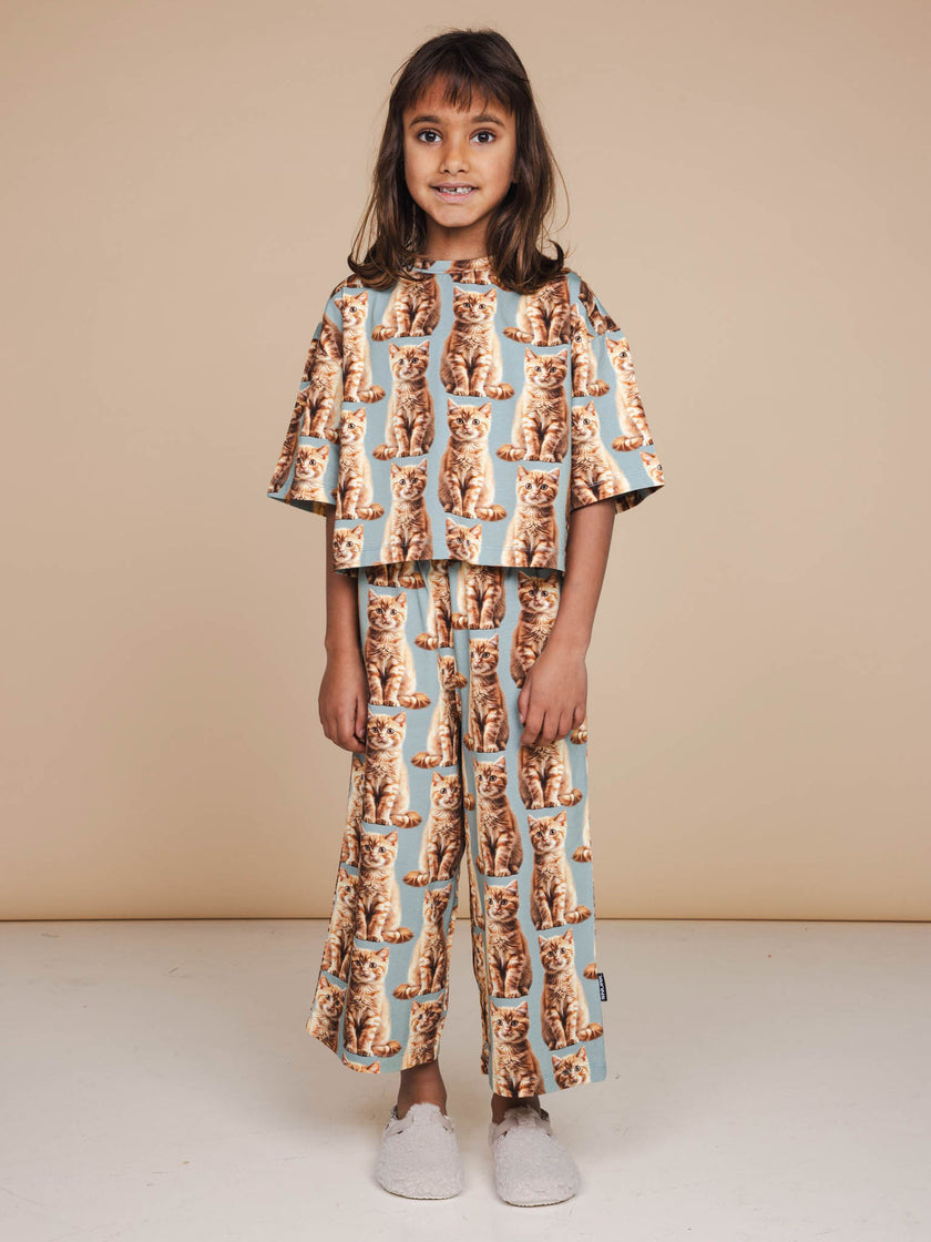 Bowie Cropped T-shirt und weite Hose set Kids