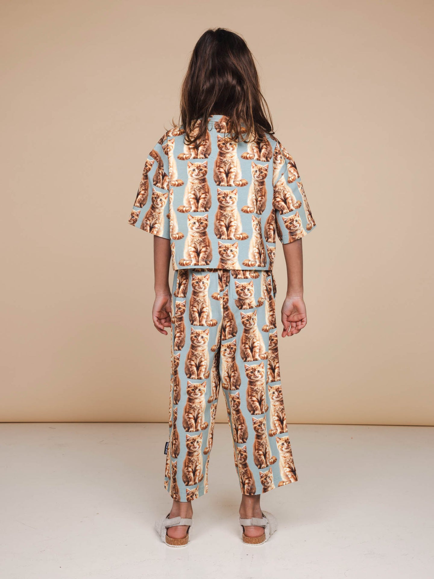 Bowie Cropped T-shirt en Wijde broek set Kids - SNURK