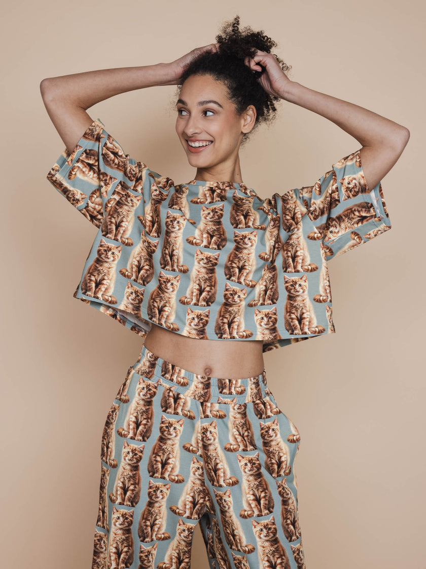 Bowie Cropped T-shirt Dames