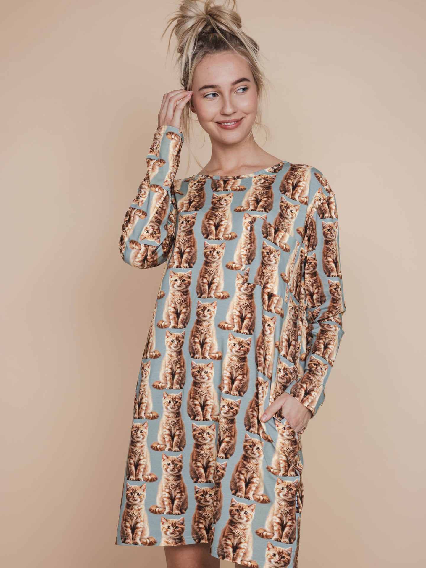 Bowie Long Sleeve Dress Dames - SNURK