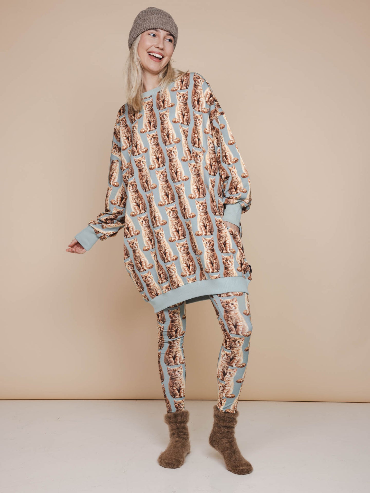 Bowie Sweater Dress en Legging set Dames - SNURK