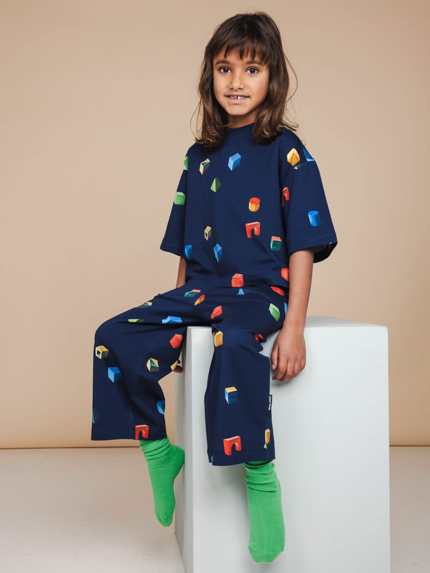 Building Blocks Wijde broek Kids - SNURK