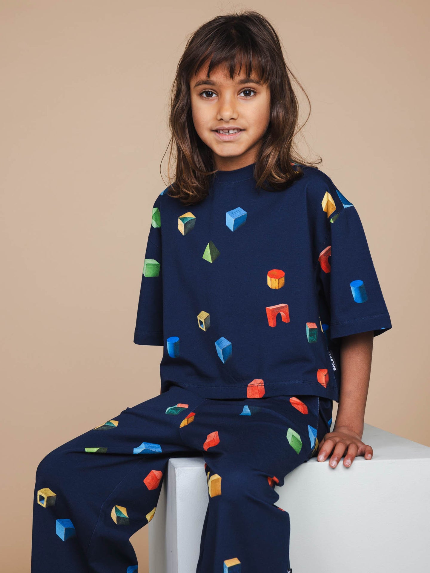Building Blocks Cropped T-Shirt Kids - SNURK