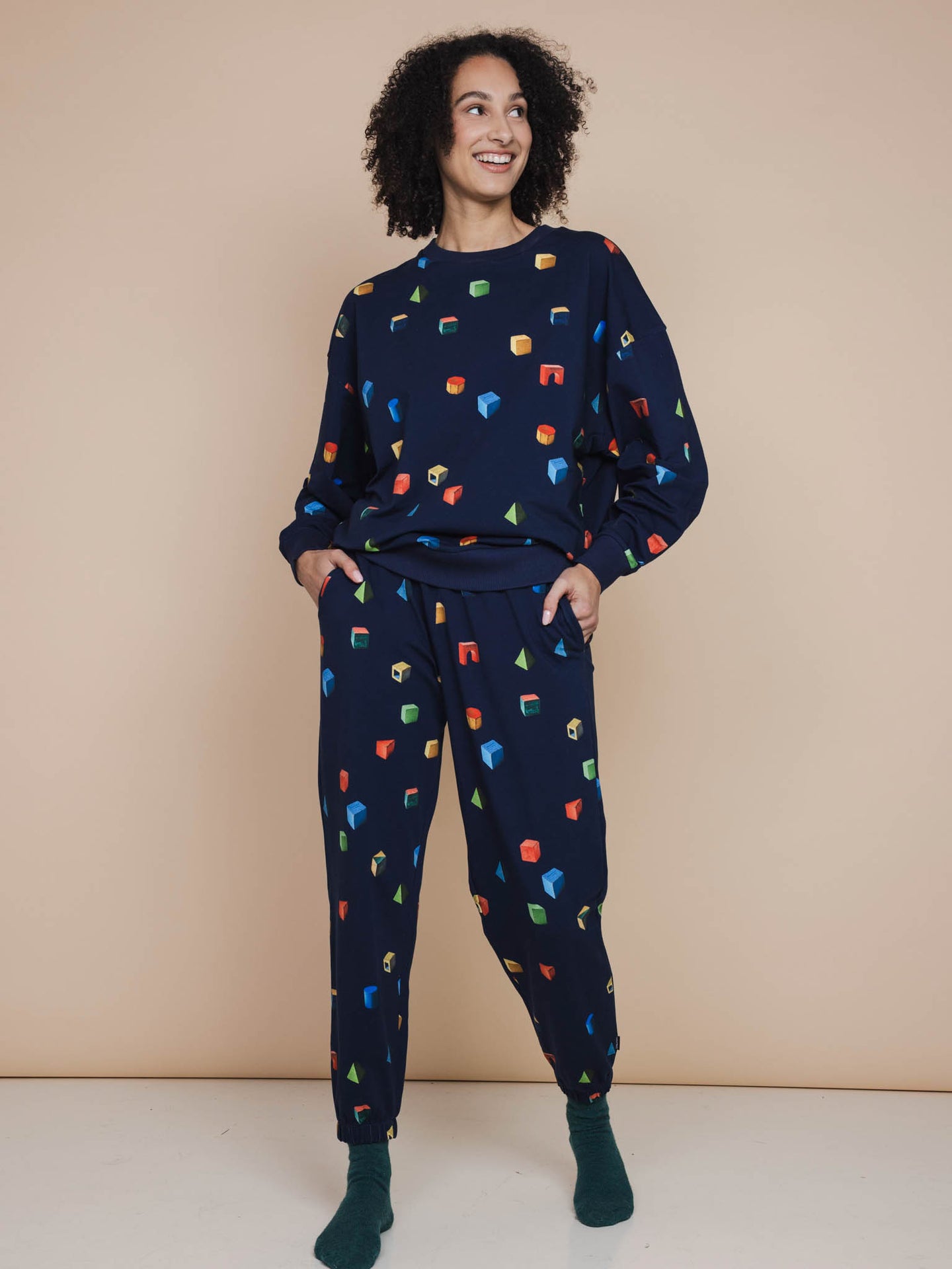 Building Blocks Sweater en Broek set Unisex - SNURK