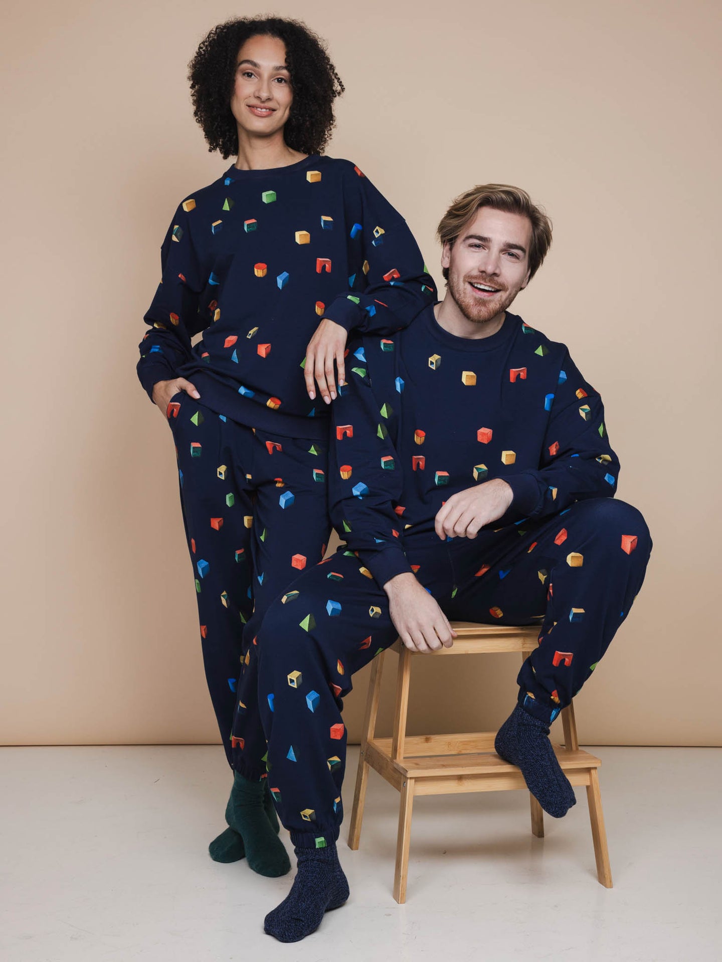 Building Blocks Sweater en Broek set Unisex - SNURK