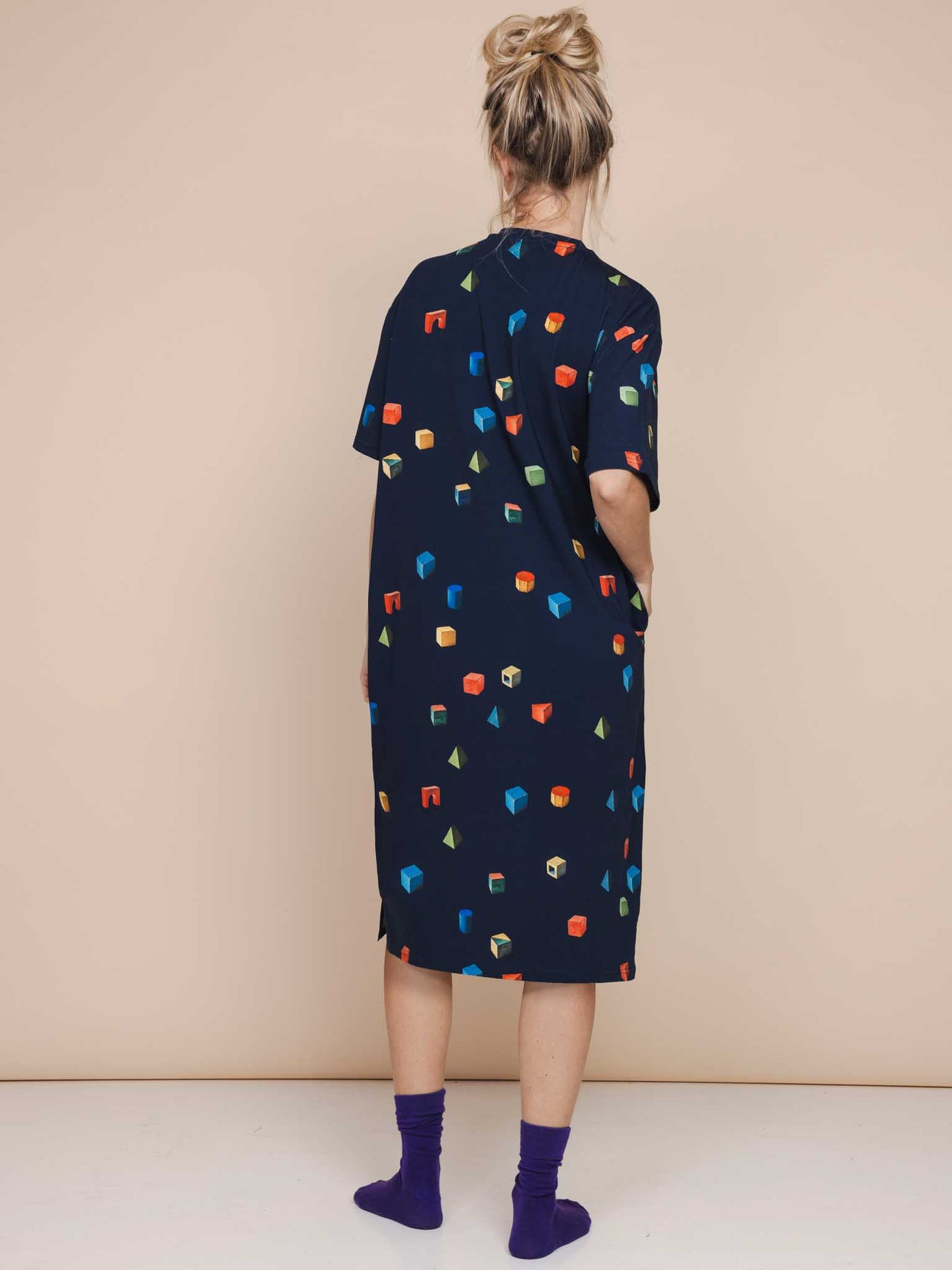 Building Blocks Relaxed Tee Dress Dames - SNURK