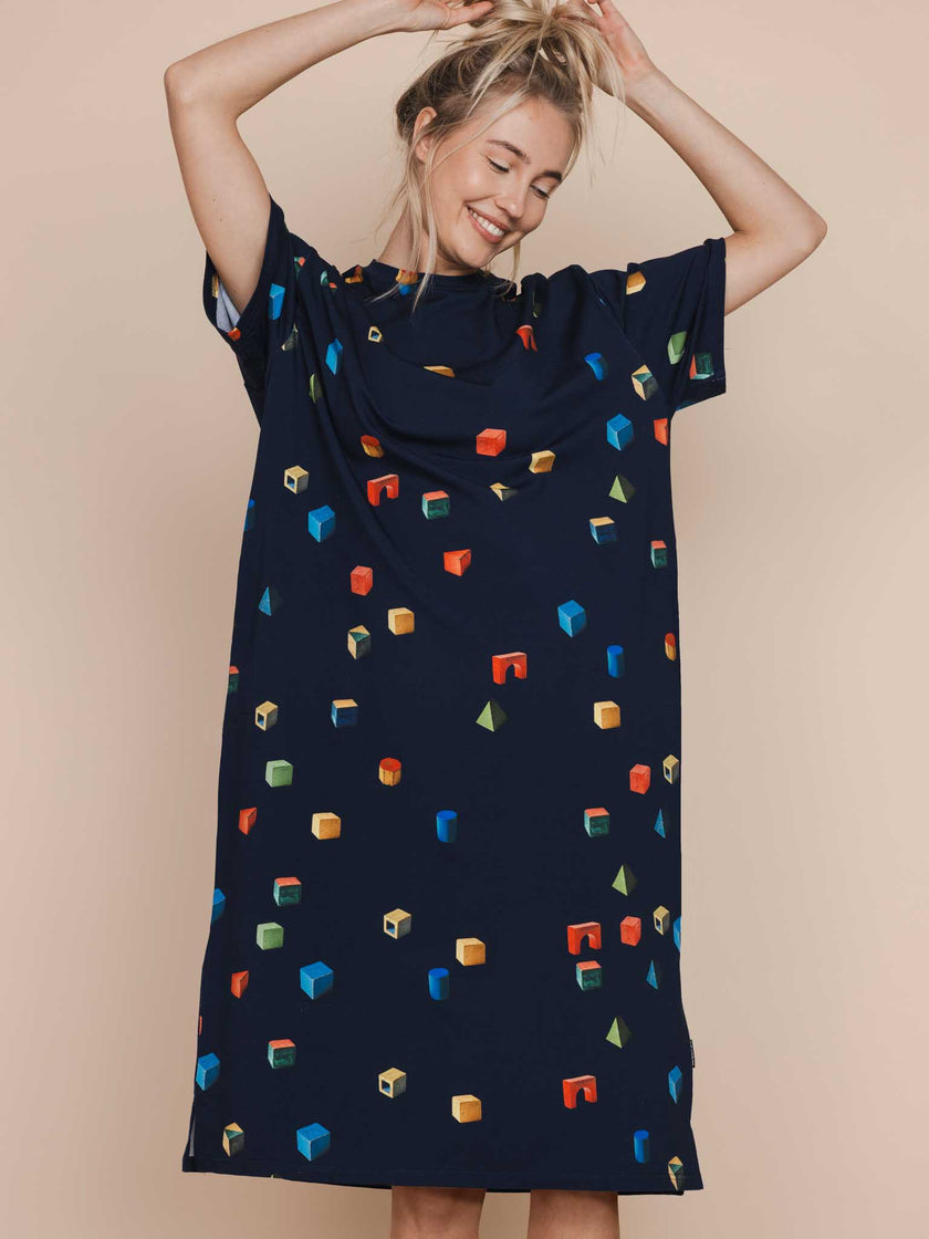 Building Blocks Relaxed Tee Dress Damen