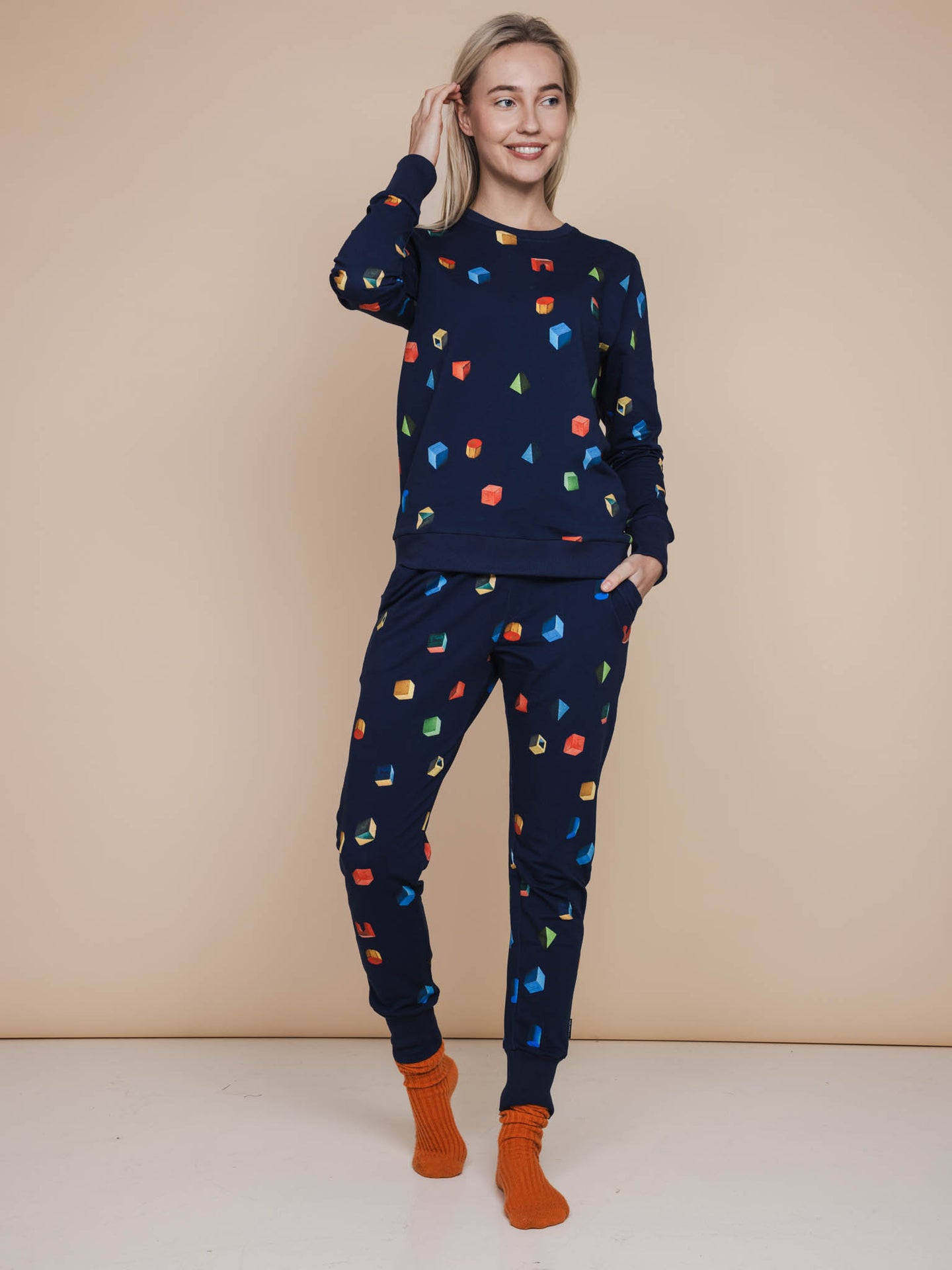 Building Blocks Sweater en Broek set Dames - SNURK