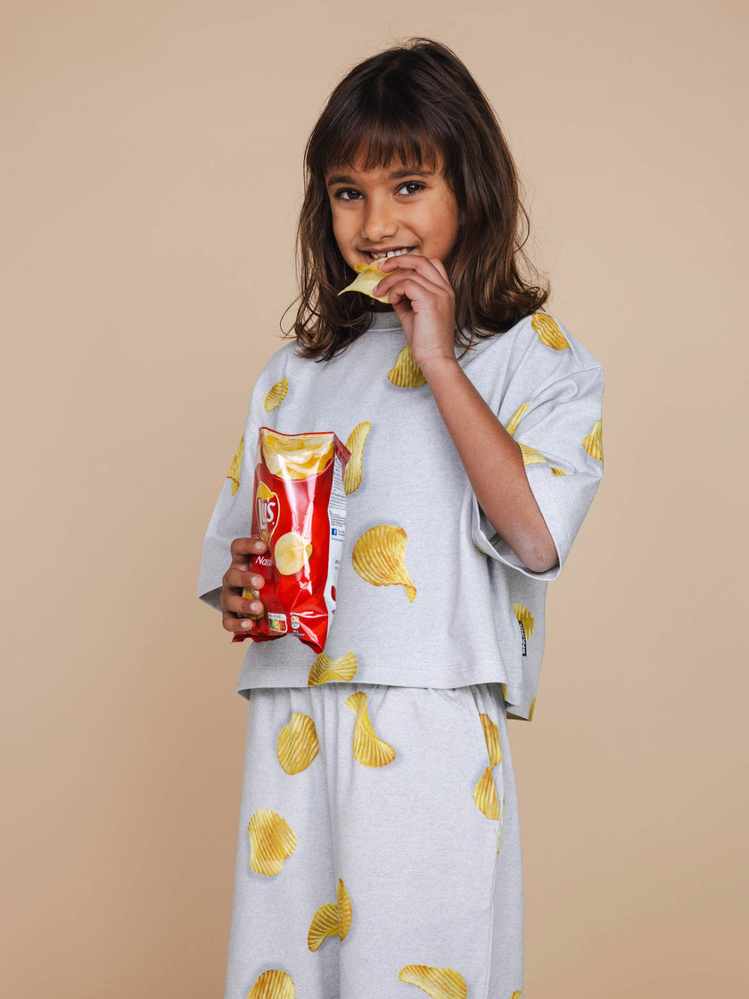 Chips Cropped T-Shirt Kids