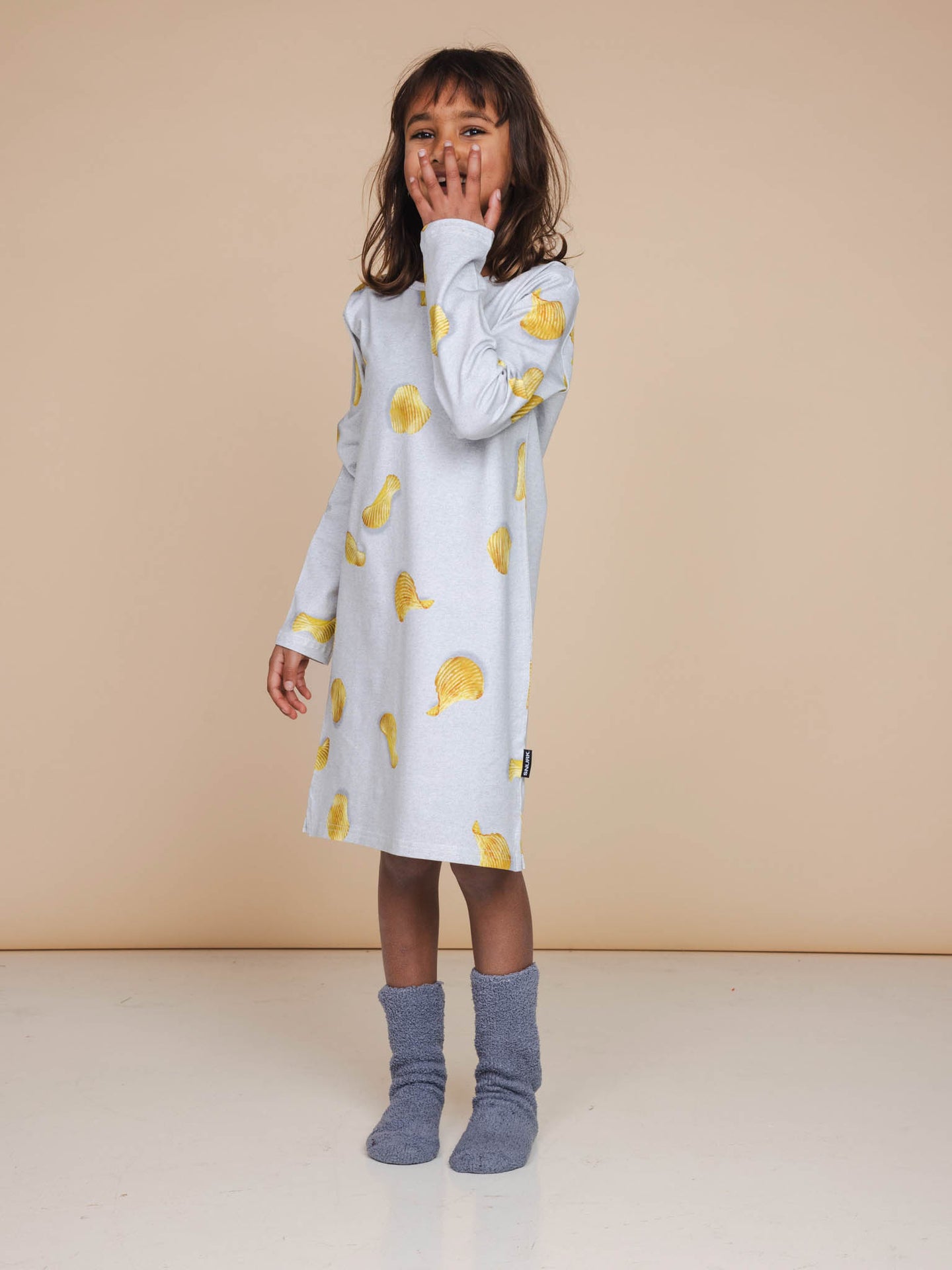 Chips Long Sleeve Dress Kids - SNURK