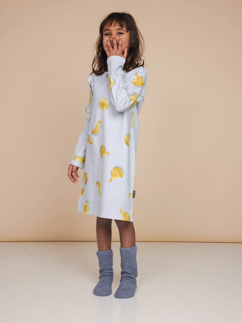Chips Long Sleeve Dress Kids