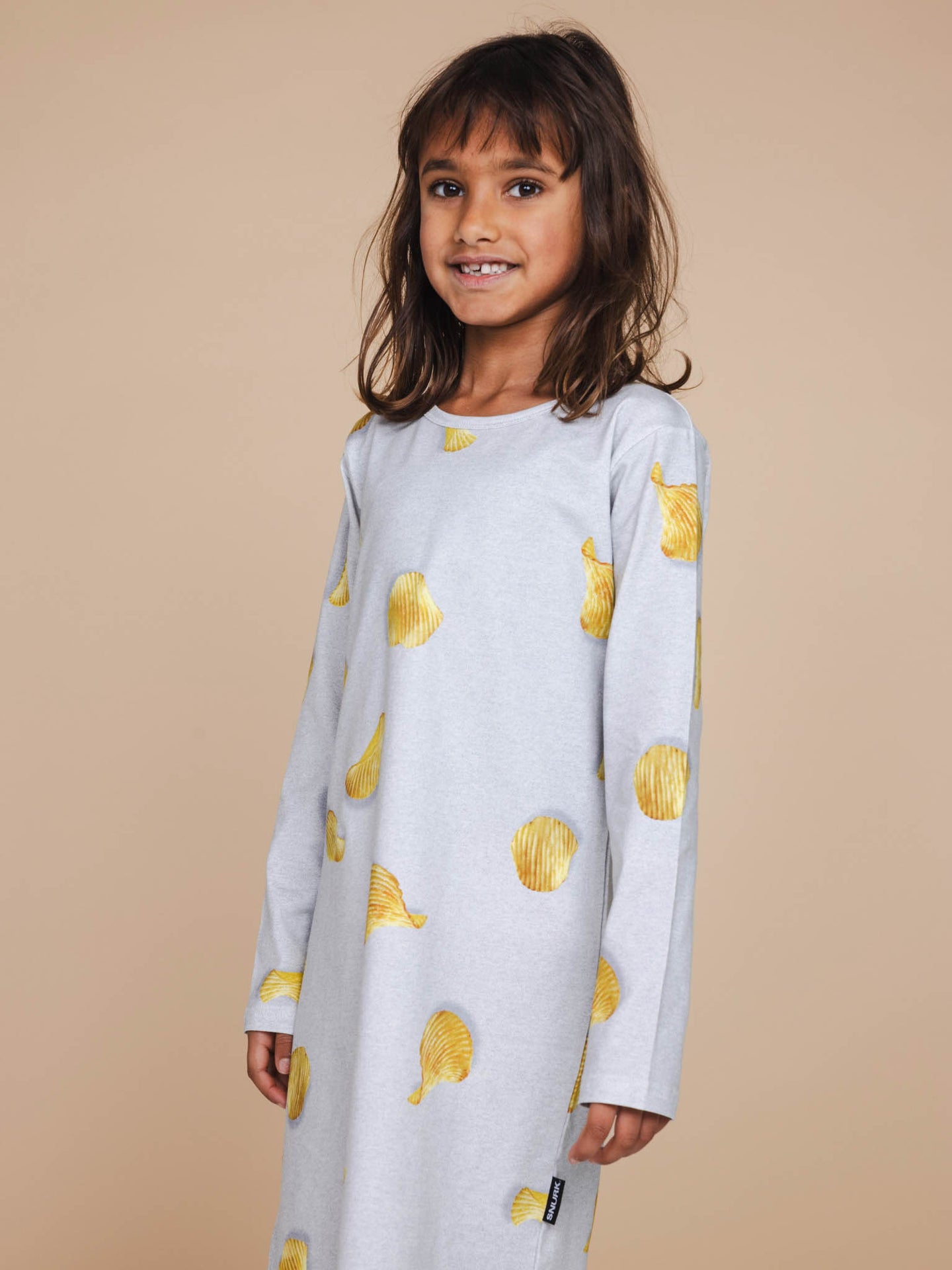 Chips Long Sleeve Dress Kids - SNURK