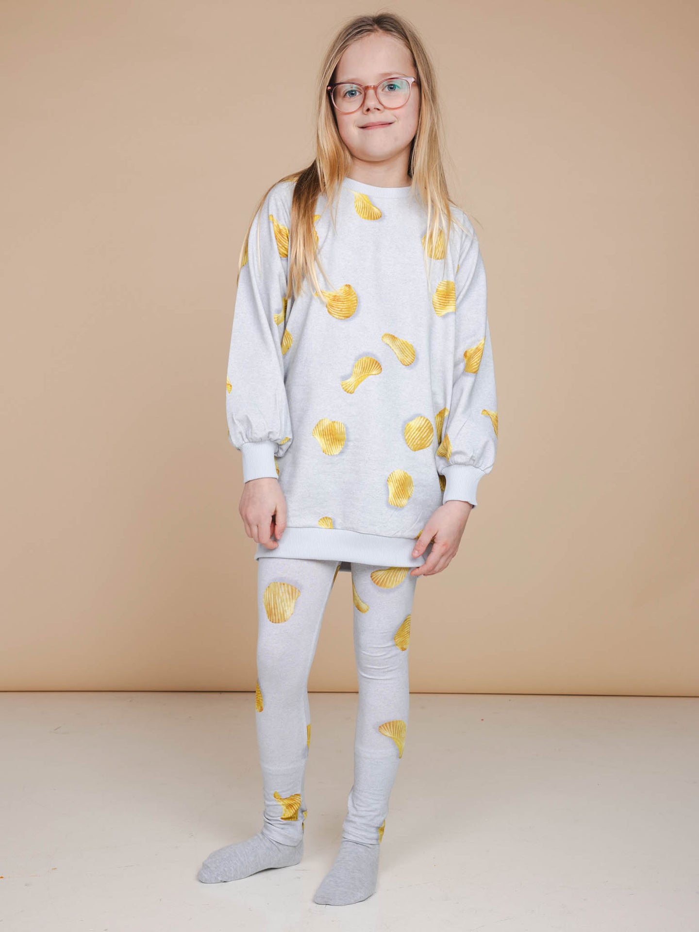 Chips Sweater Dress en Legging set Kids - SNURK