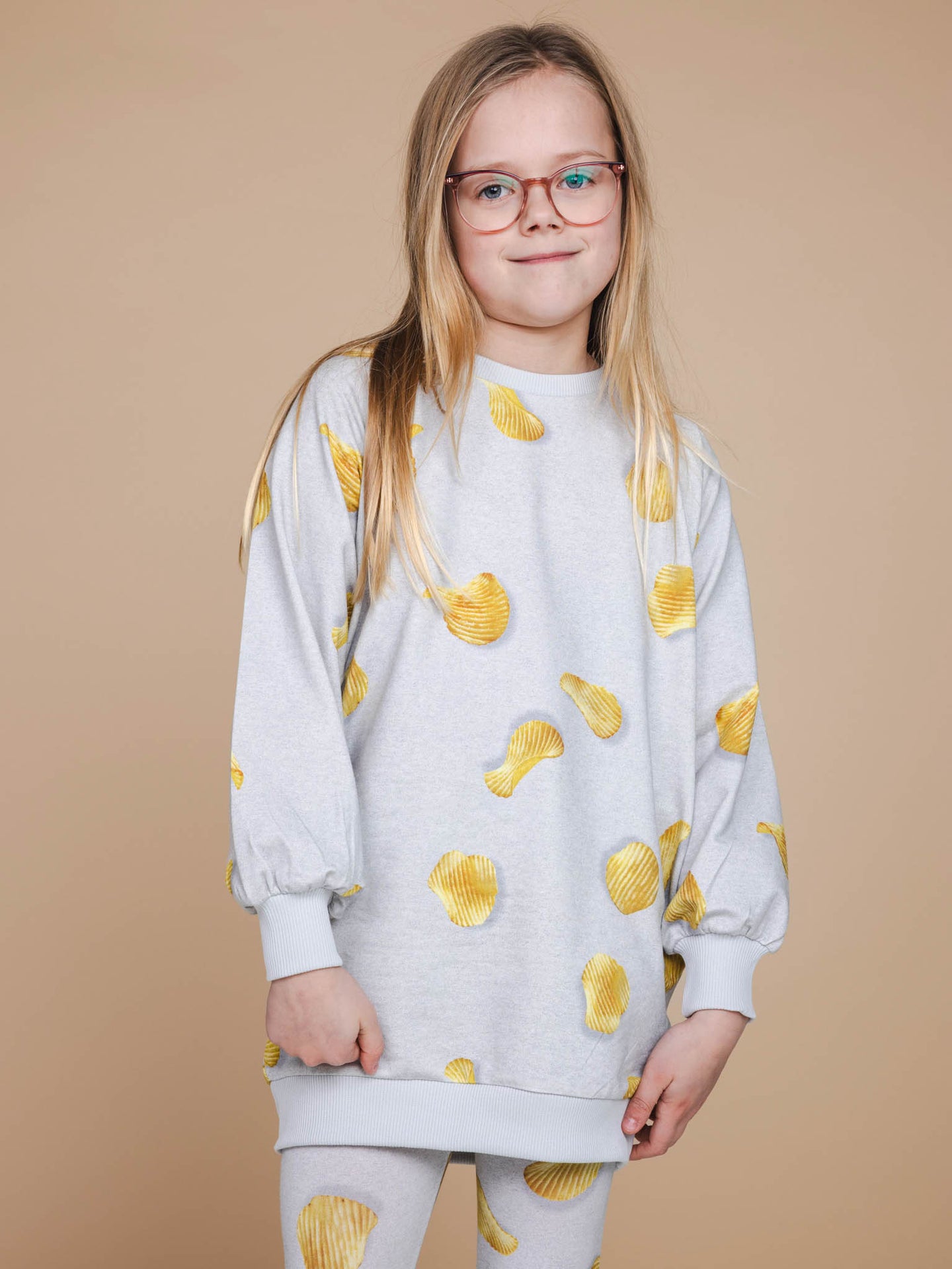 Chips Sweater Dress en Legging set Kids - SNURK