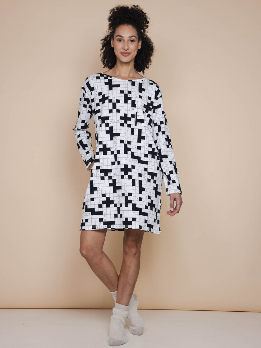 Crossword Long Sleeve Dress Damen