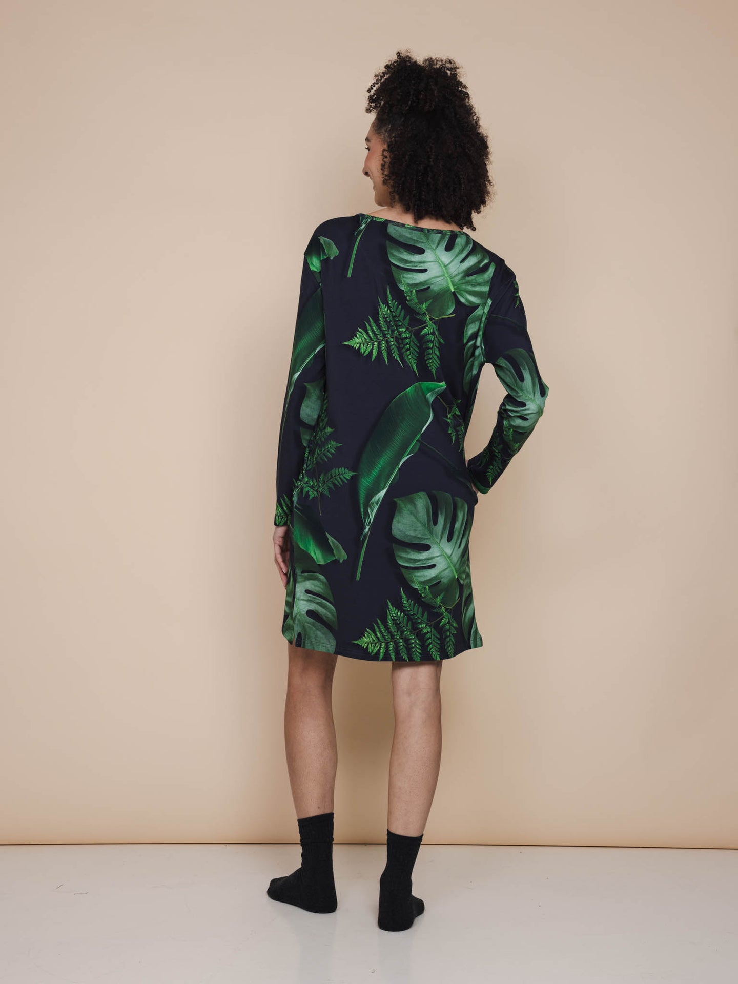 Dark Forest Long Sleeve Dress Dames - SNURK