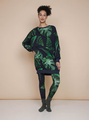 Dark Forest Sweater Dress en Legging set Dames