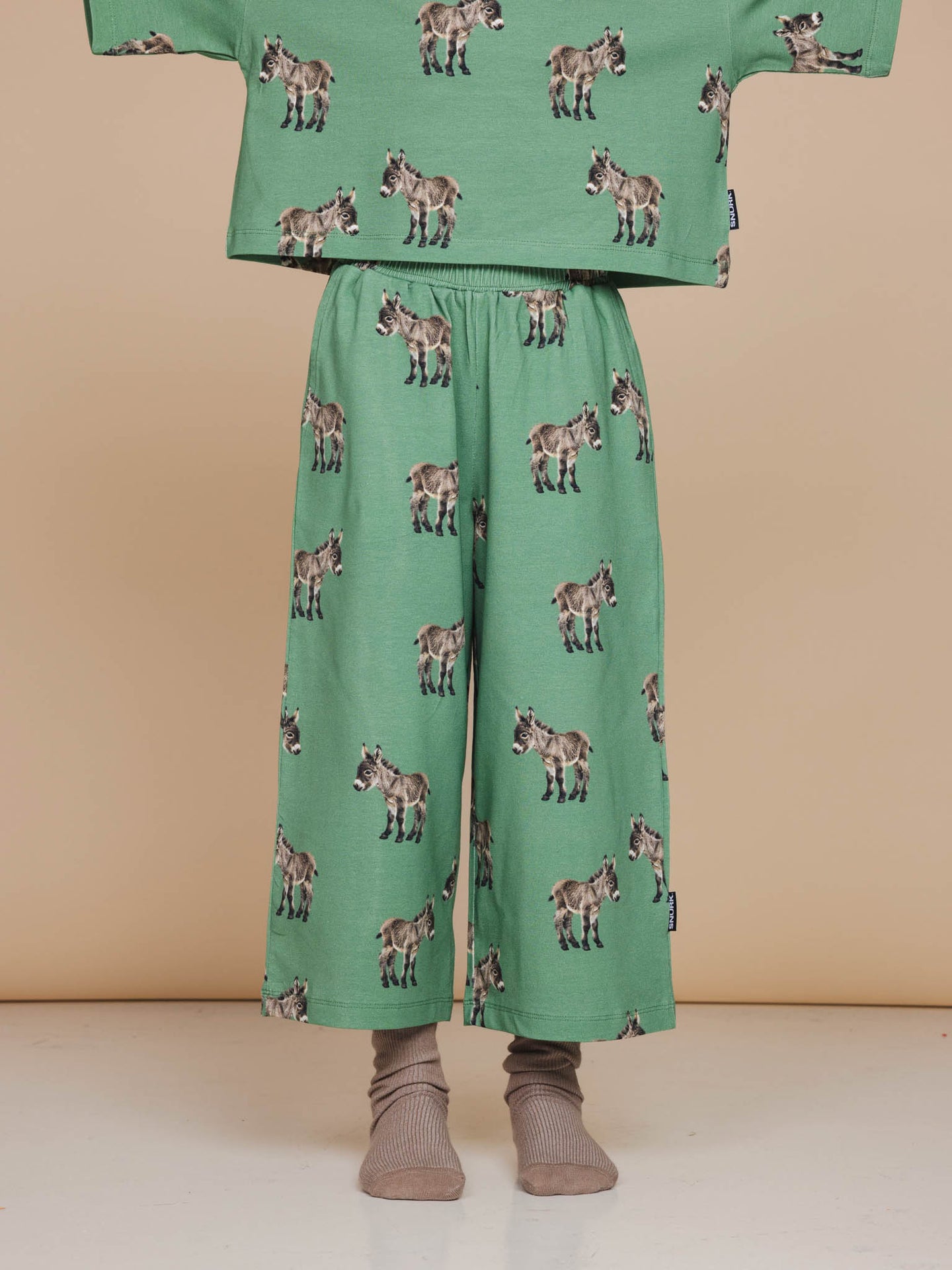 Donkeys Cropped T-shirt en Wijde broek set Kids - SNURK