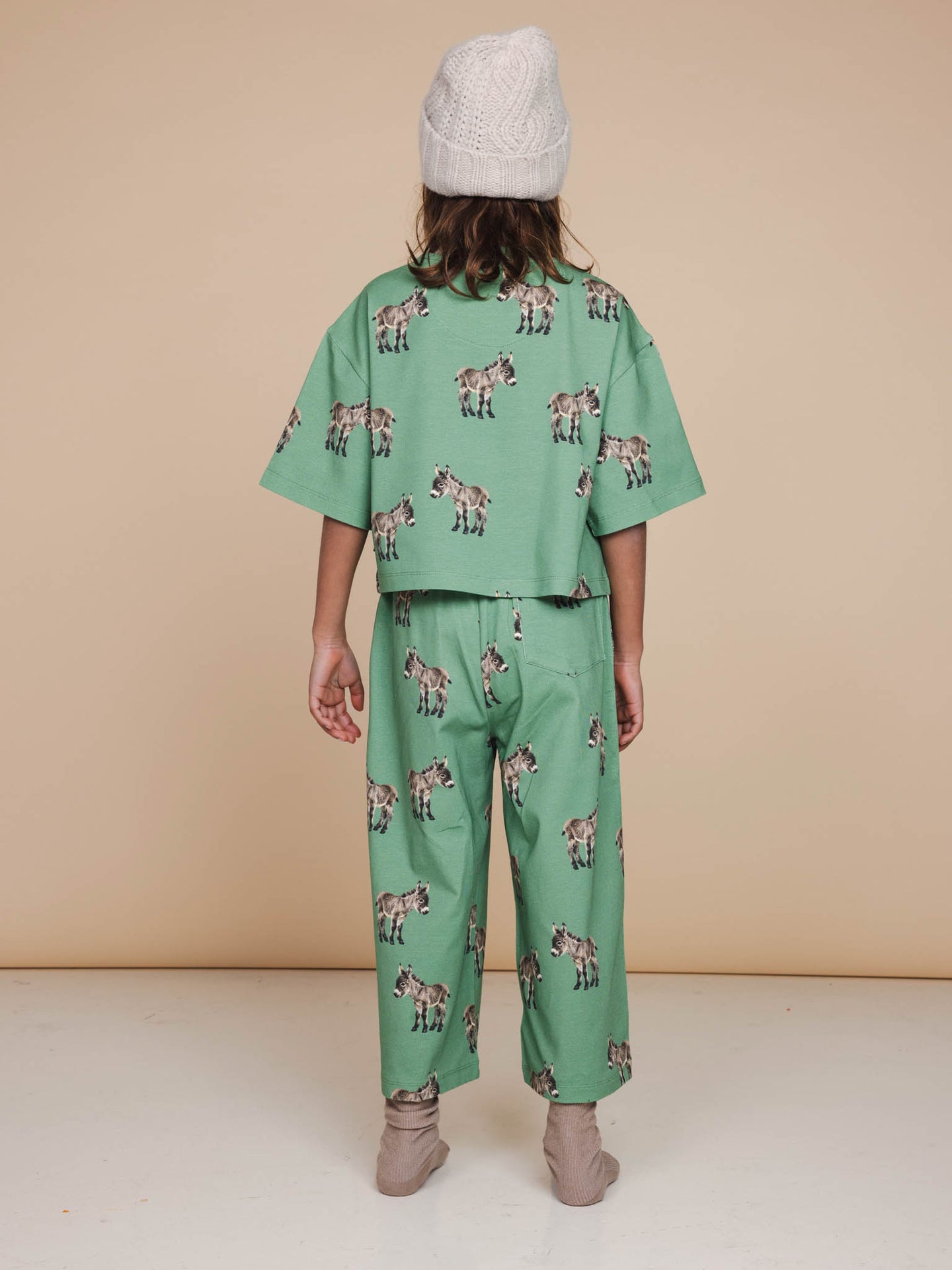 Donkeys Cropped T-shirt en Wijde broek set Kids - SNURK