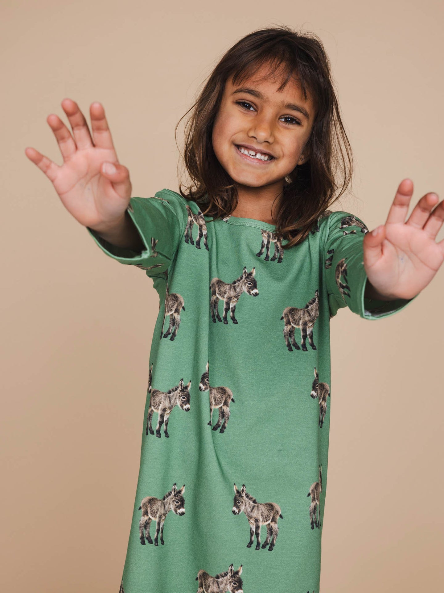 Donkeys Long Sleeve Dress Kids - SNURK