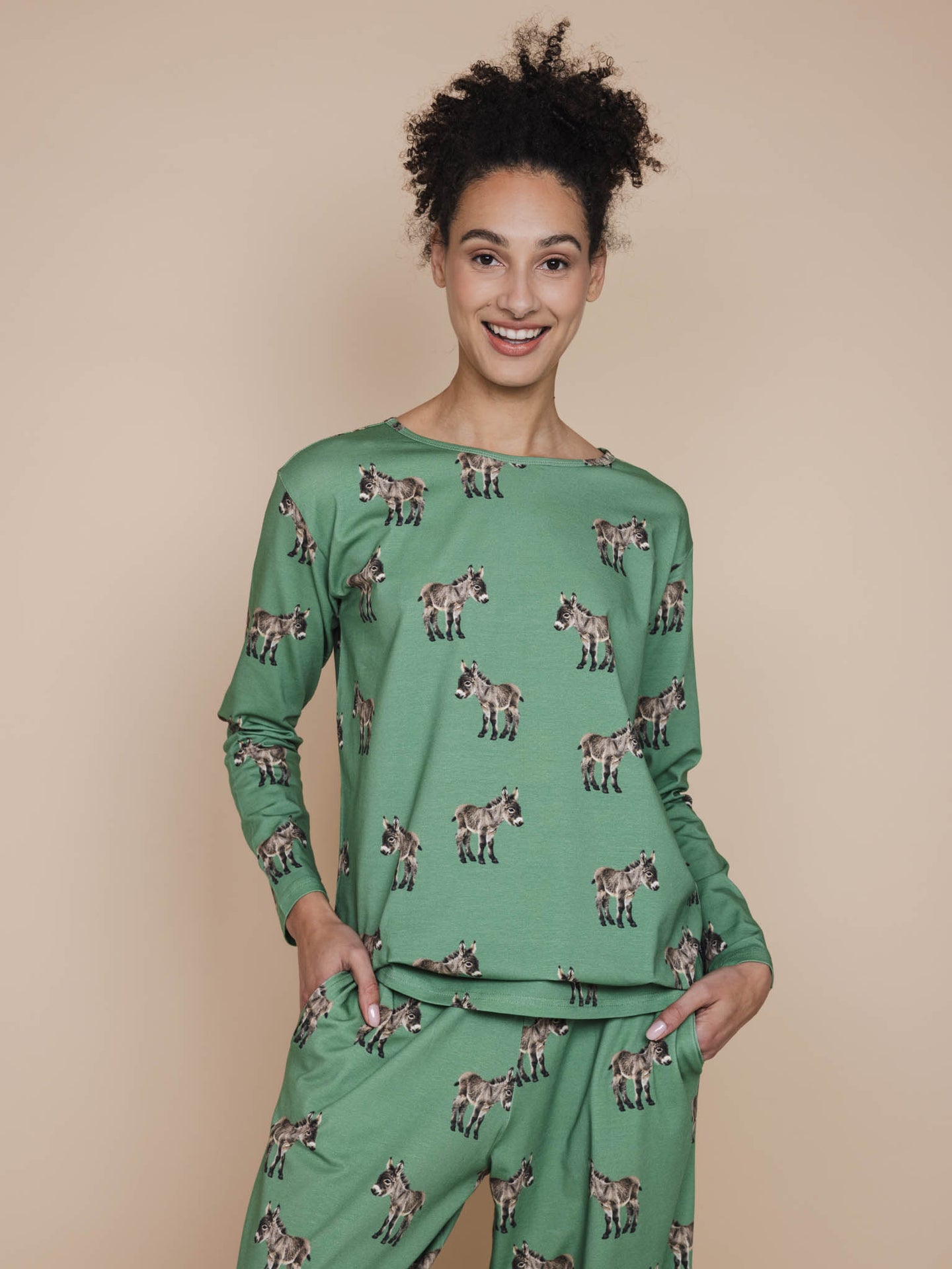 Donkeys Long Sleeve T-shirt Dames - SNURK