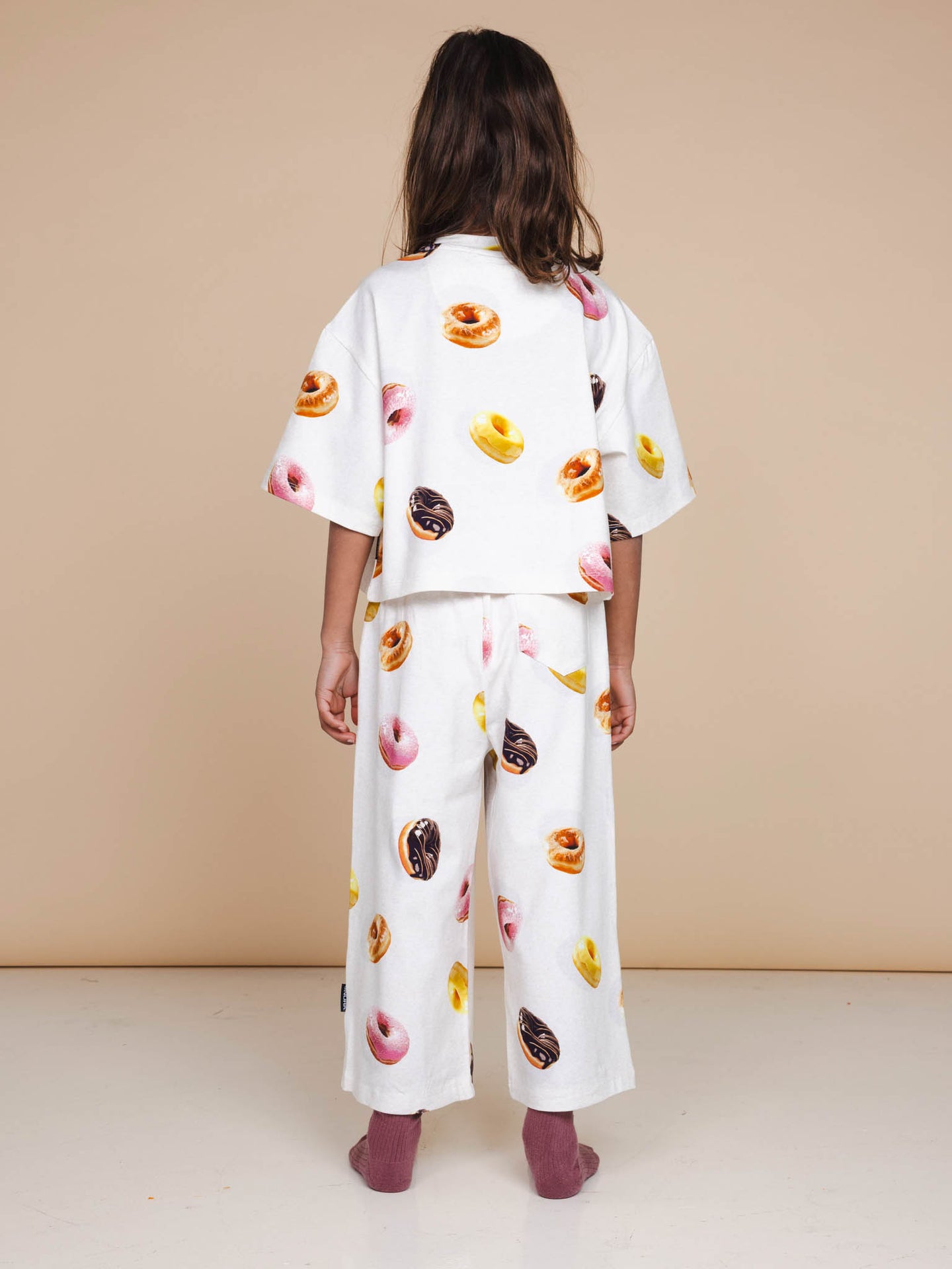 Donuts Cropped T-shirt en Wijde broek set Kids - SNURK
