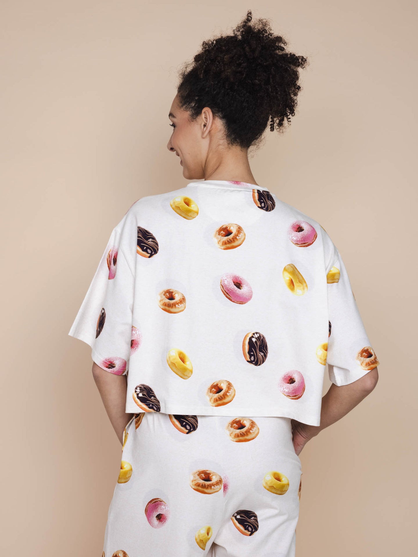 Donuts Cropped T-shirt Dames - SNURK