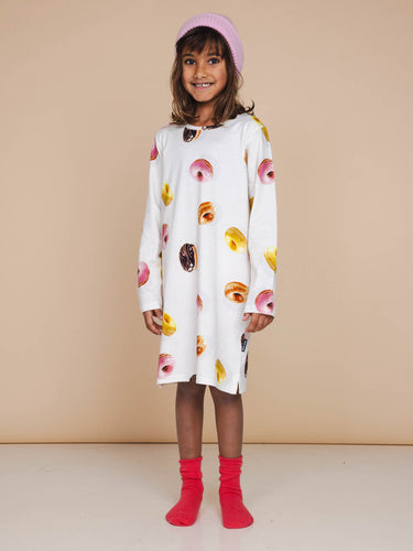 Donuts Long Sleeve Dress Kids