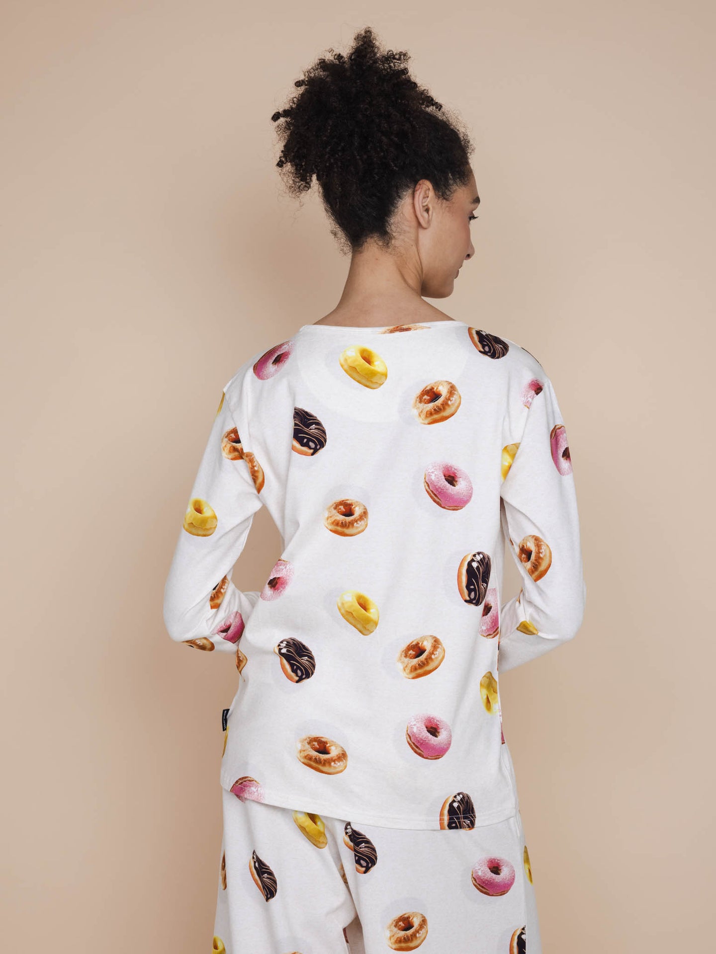 Donuts Long Sleeve T-shirt en Wijde broek set Dames - SNURK