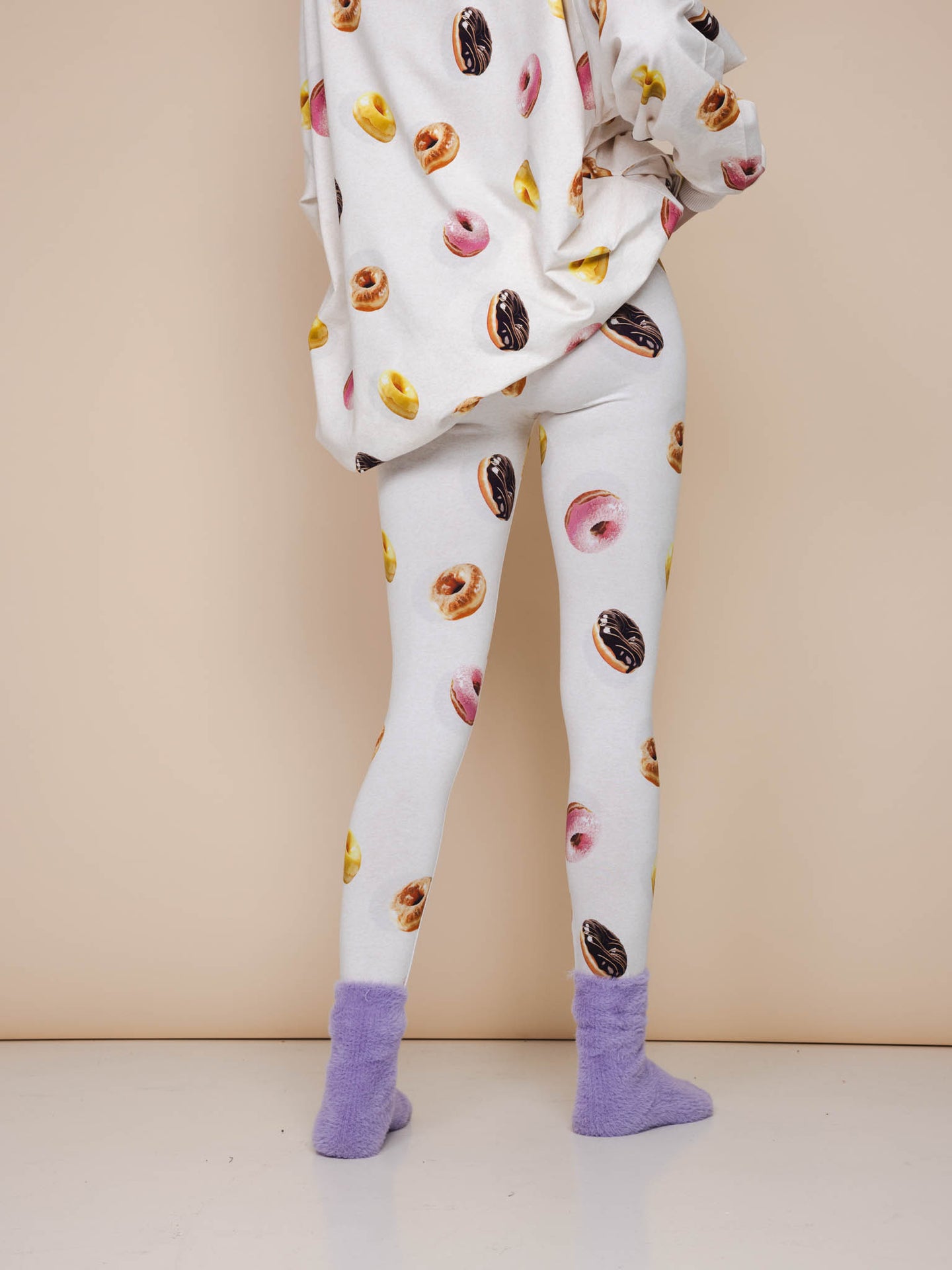 Donuts Sweater Dress en Legging set Dames - SNURK