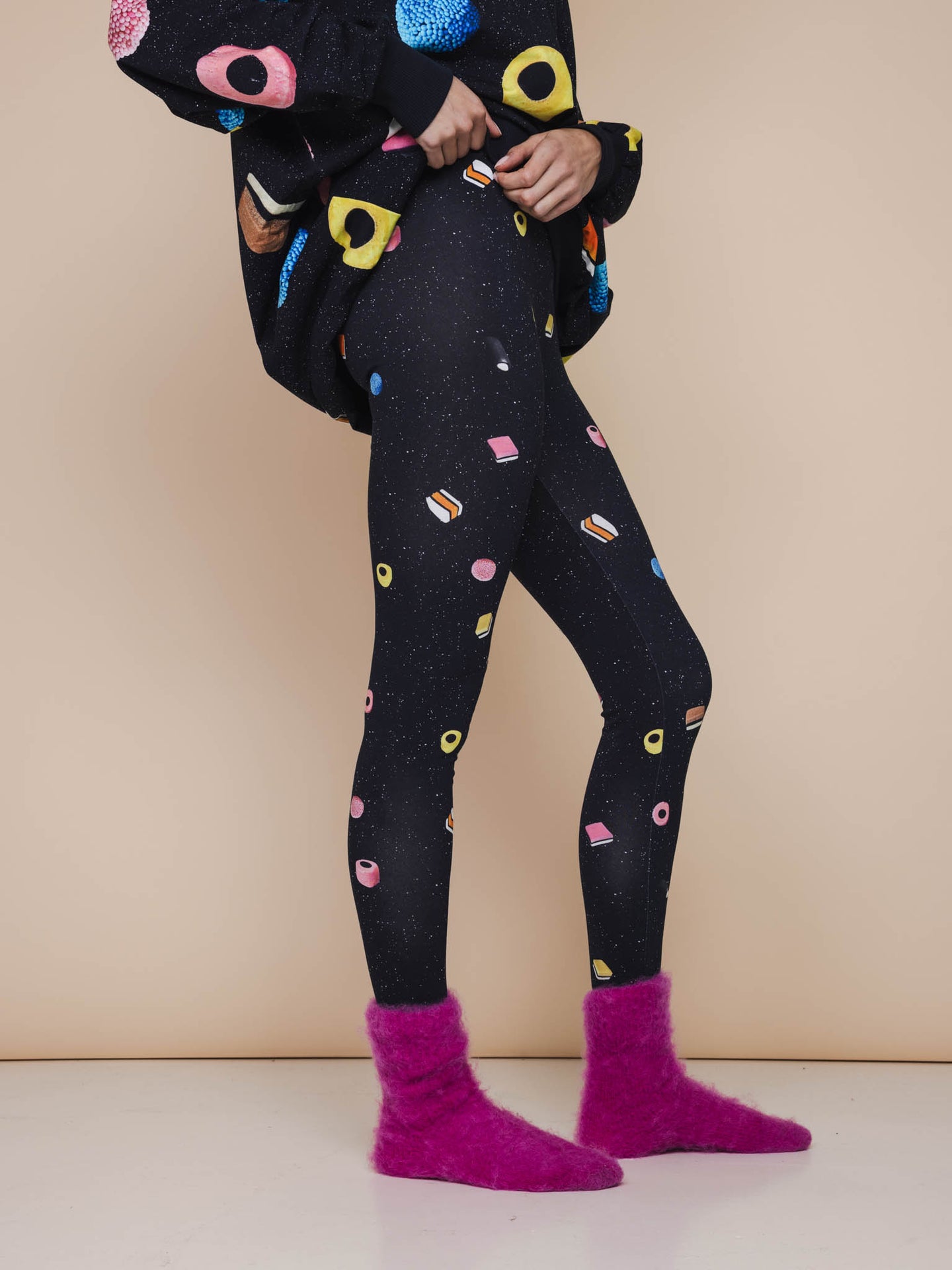 Drop it Sweater Dress en Legging set Dames - SNURK