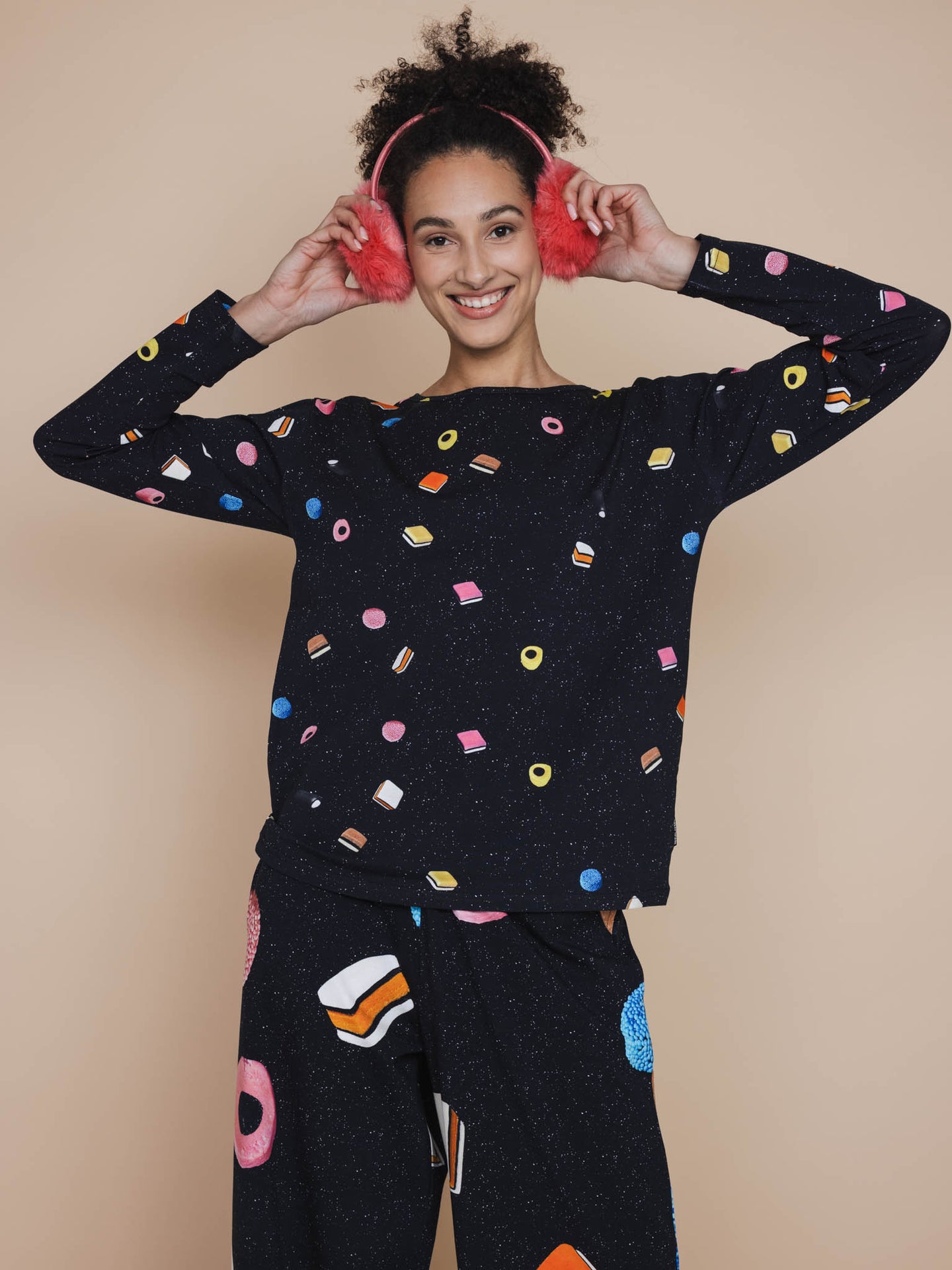 Drop it Long Sleeve T-shirt en Wijde broek set Dames - SNURK