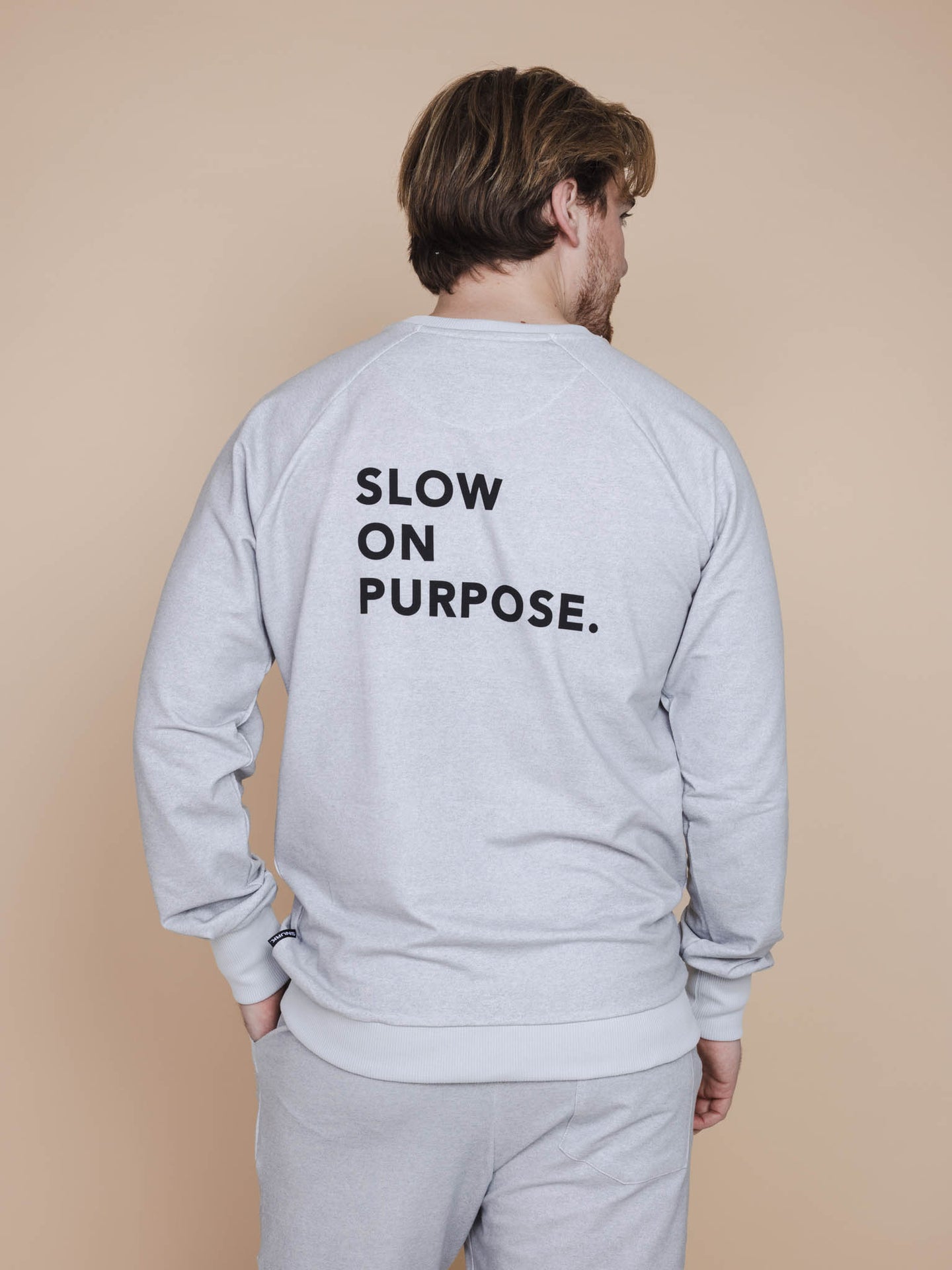 Slow Grey Sweater Heren - SNURK