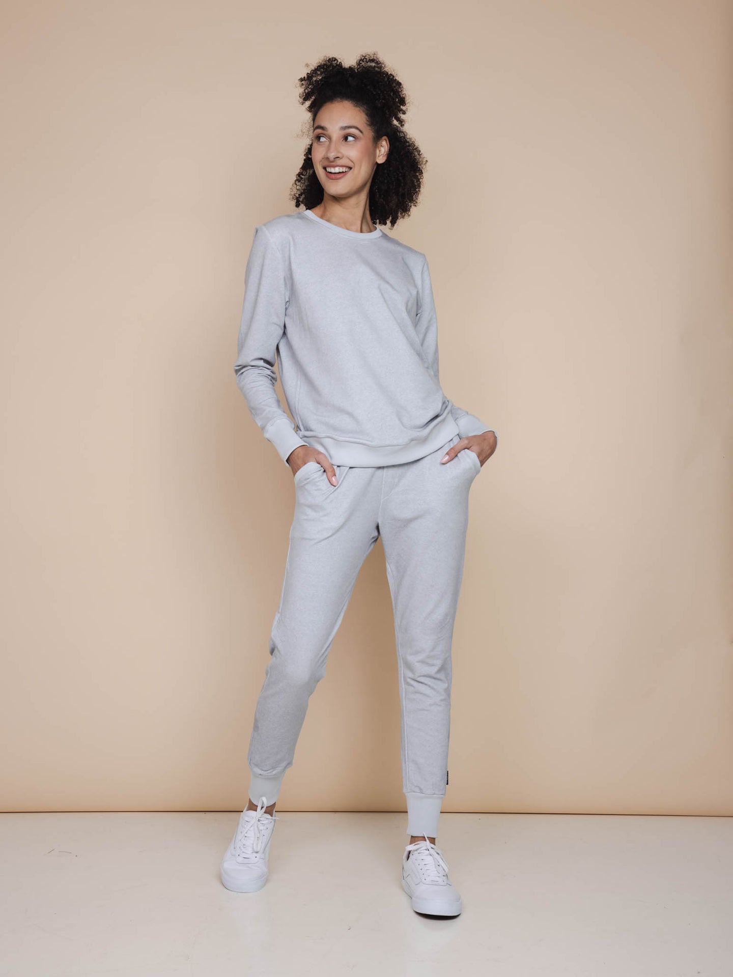 Slow Grey Sweater Dames - SNURK