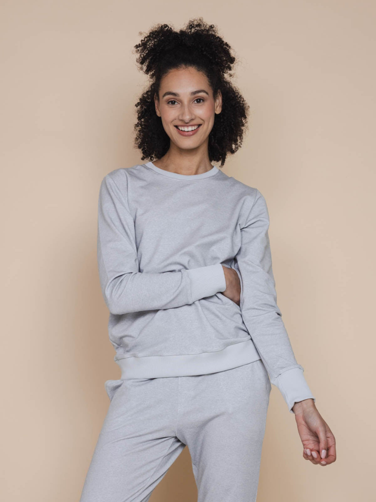 Slow Grey Sweater Dames - SNURK
