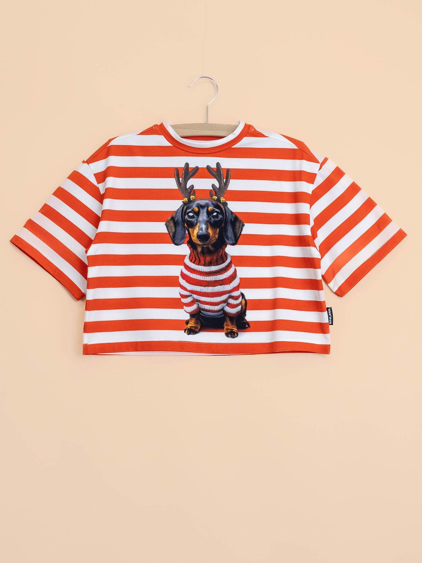 Pierre Xmas Cropped T-Shirt Kids - SNURK