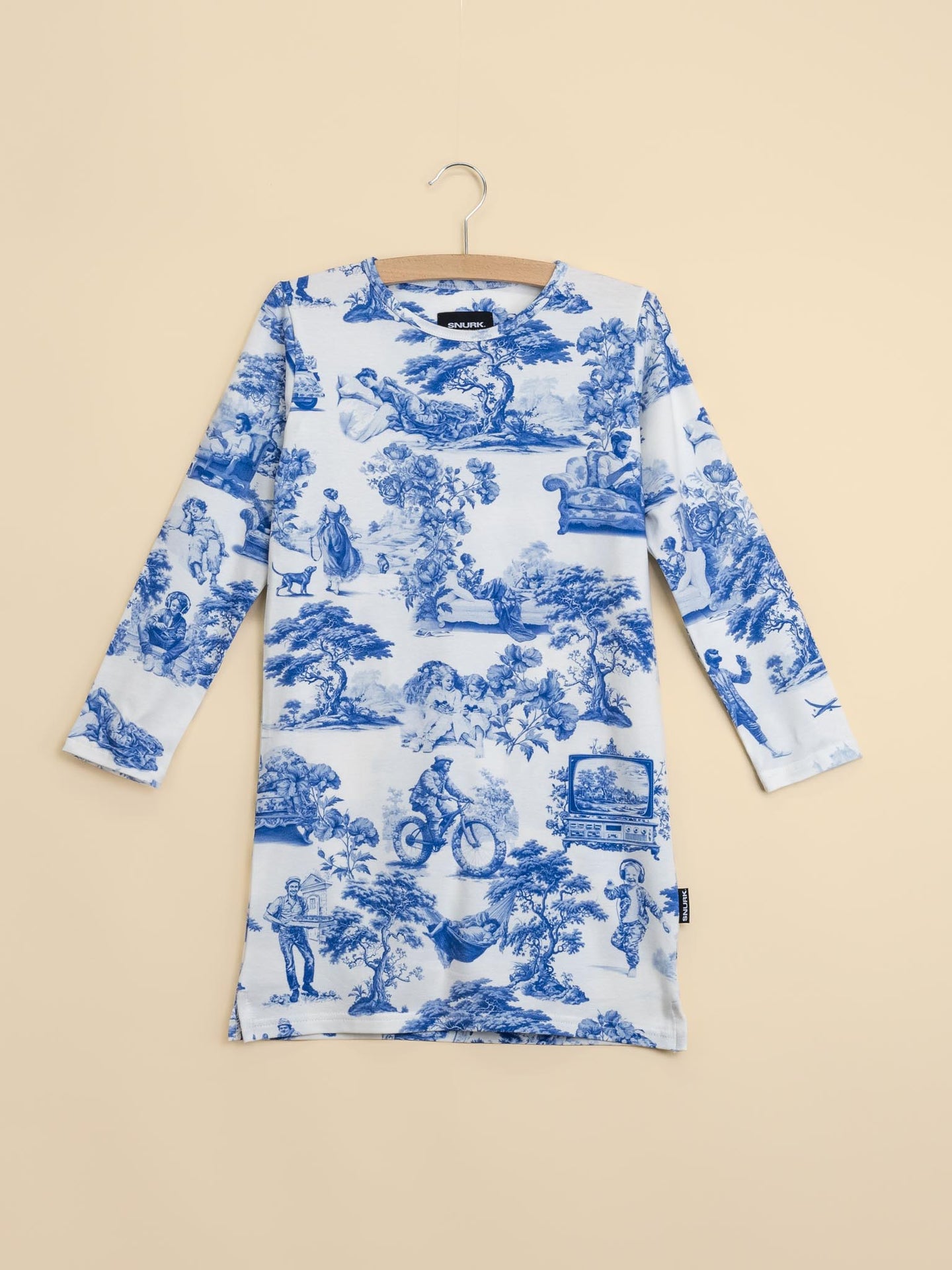 Toile De Modern Joy Long Sleeve Dress Kids - SNURK