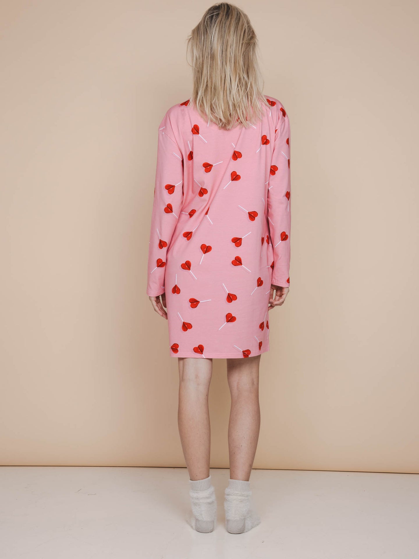 Lollipop Love Long Sleeve Dress Dames - SNURK