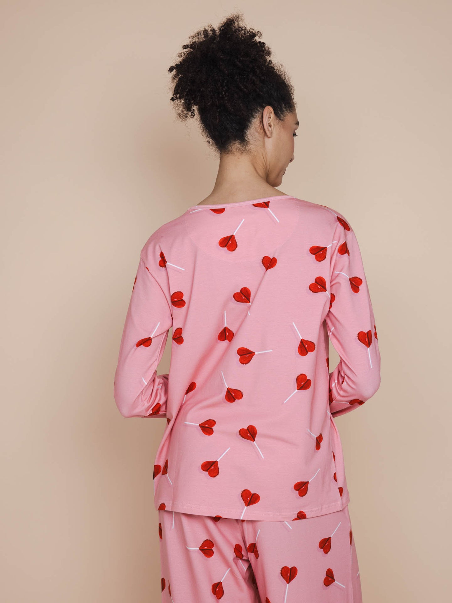 Lollipop Love Long Sleeve T-shirt en Wijde broek set Dames - SNURK